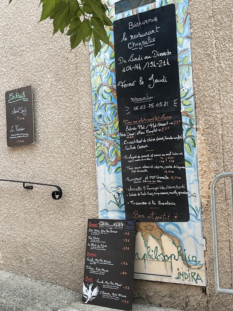 Restaurant Chrysalis - Menu Image 2